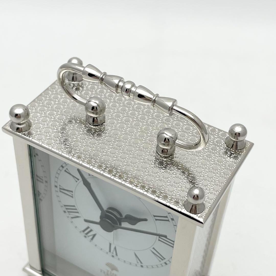 【極美品】ザ・テラスホテルズ 置時計 シルバー 沖縄 ブセナテラス