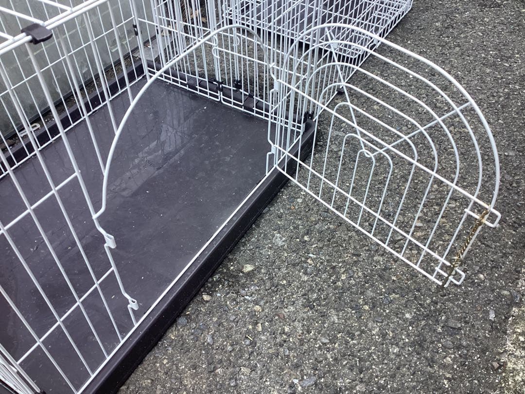 キャットタワー inペットゲージ屋根付き キャットゲージ 組立て品