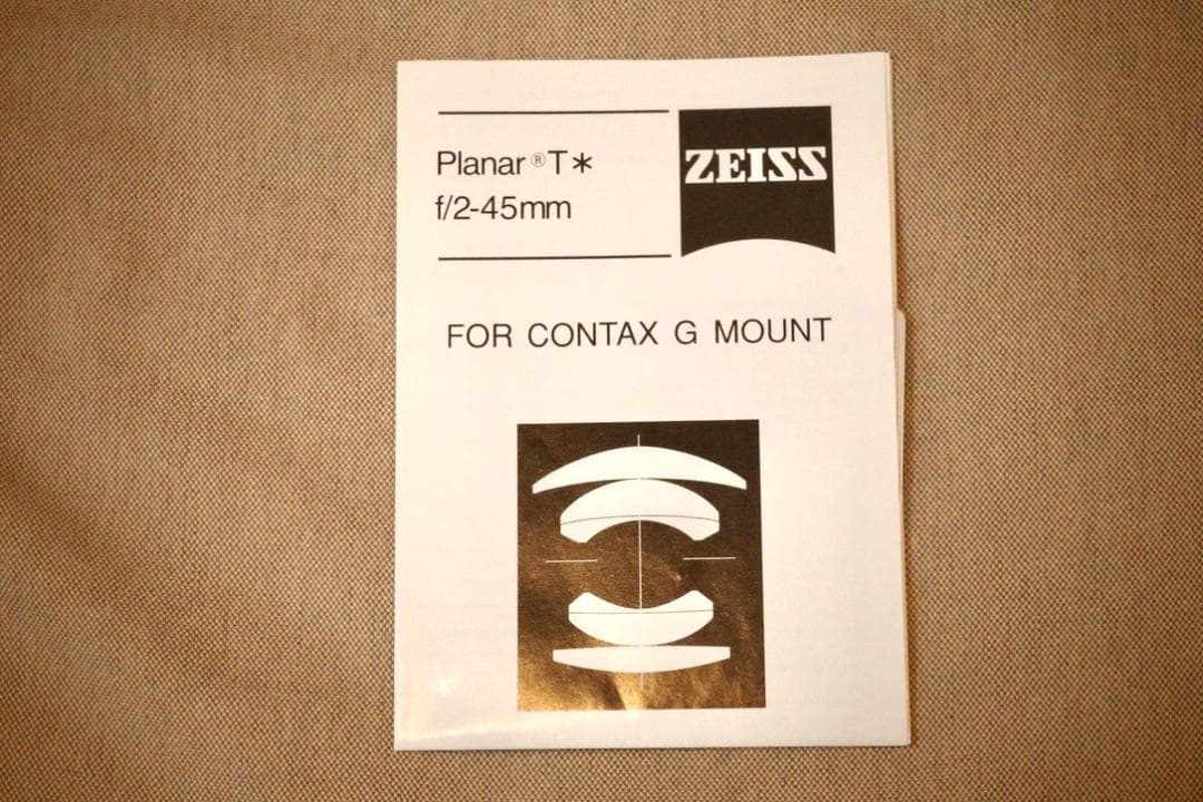 【極上】Carl Zeiss T* Planar 2/45 単焦点レンズ