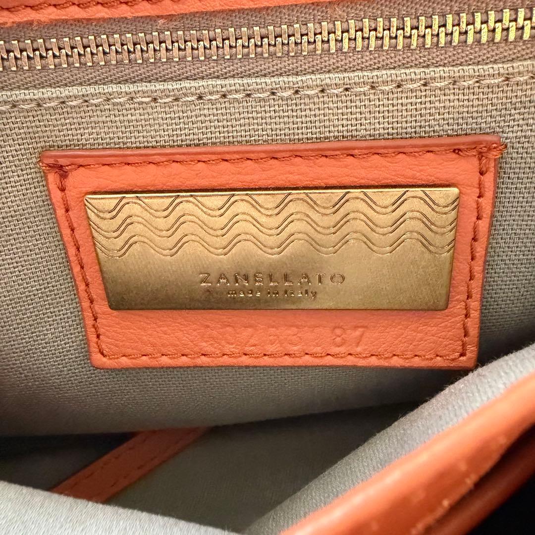ザネラート ポスティーナ S オレンジ 2way ショルダーバッグ
