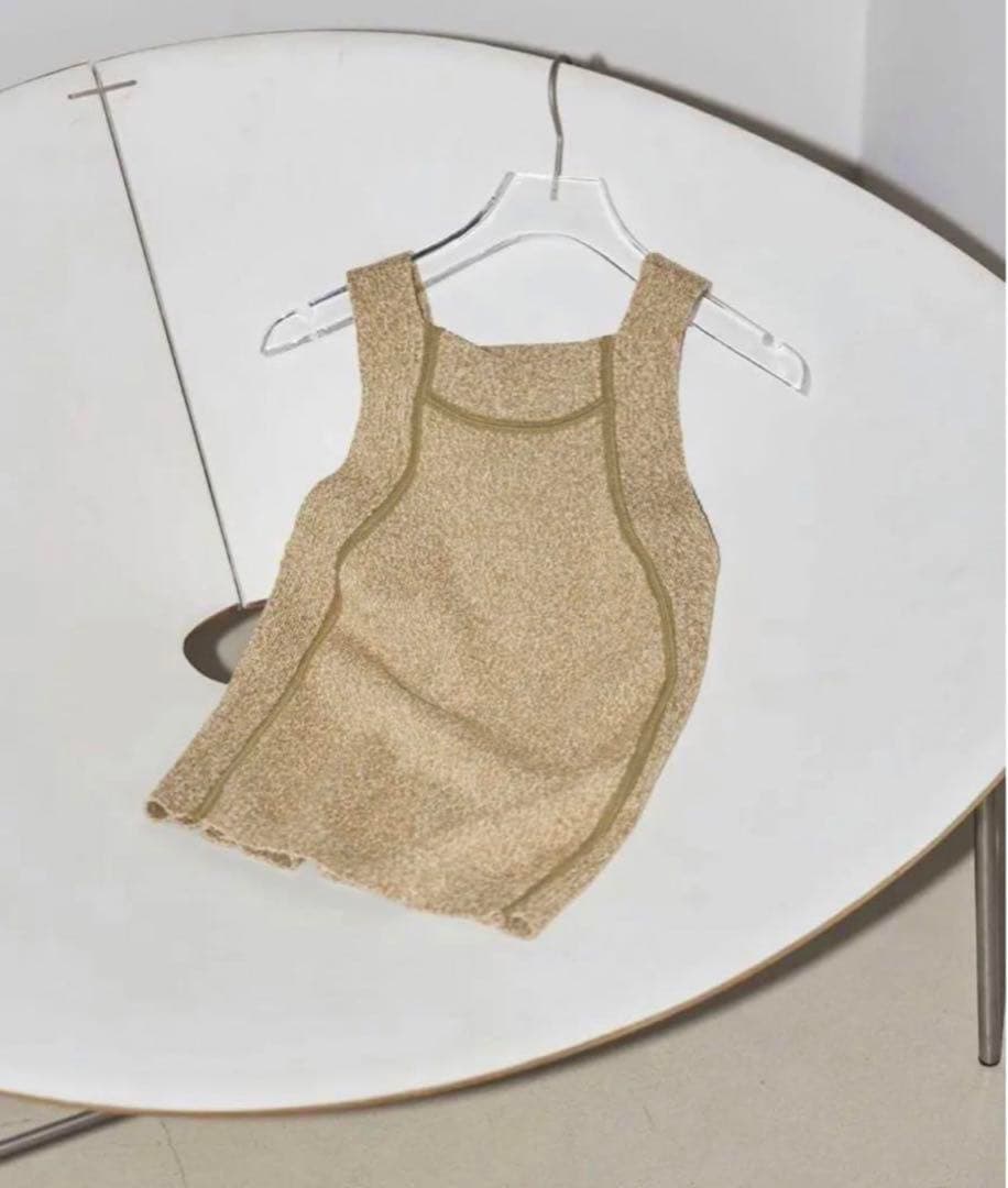 TODAYFUL ミックスニットタンクトップ