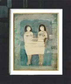 油絵 菅家令子 絵 絵画 インテリア F6-102023 人物 女性像