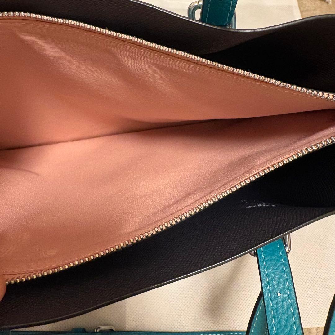 COACH ターコイズ ショルダーバッグ