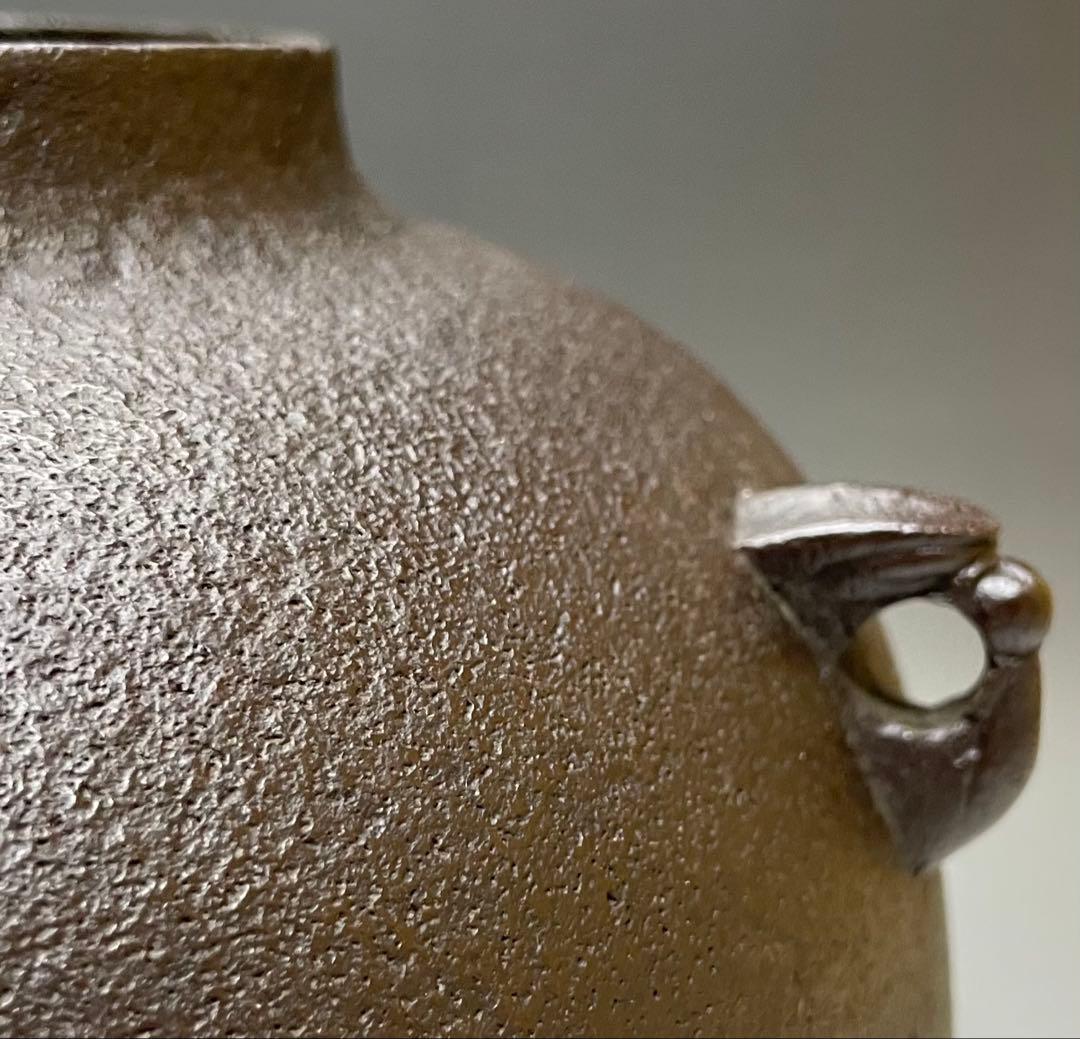 人間国宝　高橋敬典　真形釜　釜釻　共箱　T591