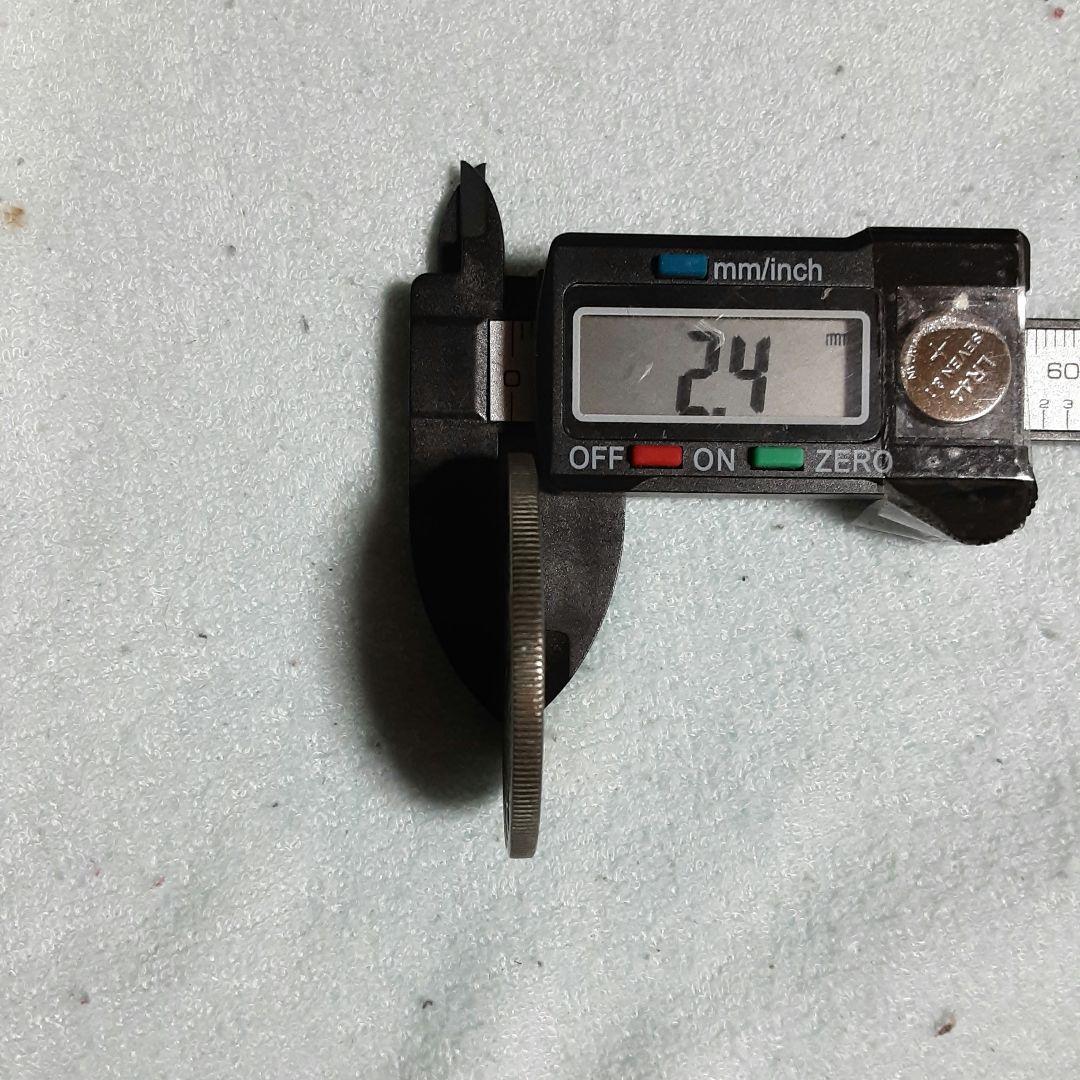 一圓銀貨　大型　明治７年 左丸銀