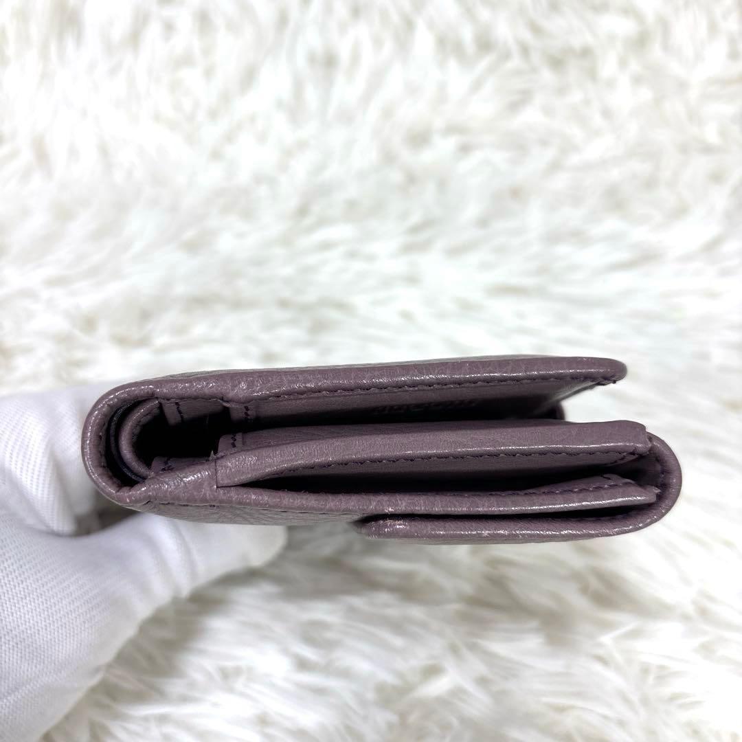 美品✨現行人気カラー　HIROFU センプレ　折財布　モーブ　ソフトバケッタ