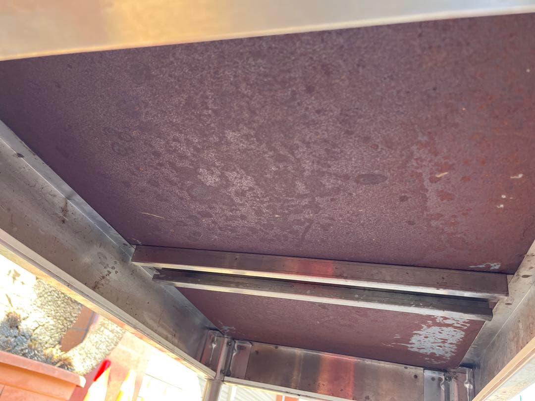 【送料込み】【⚠️注意点有り】ステンレス製コンロ台 作業台 調理台 背面パネル付き