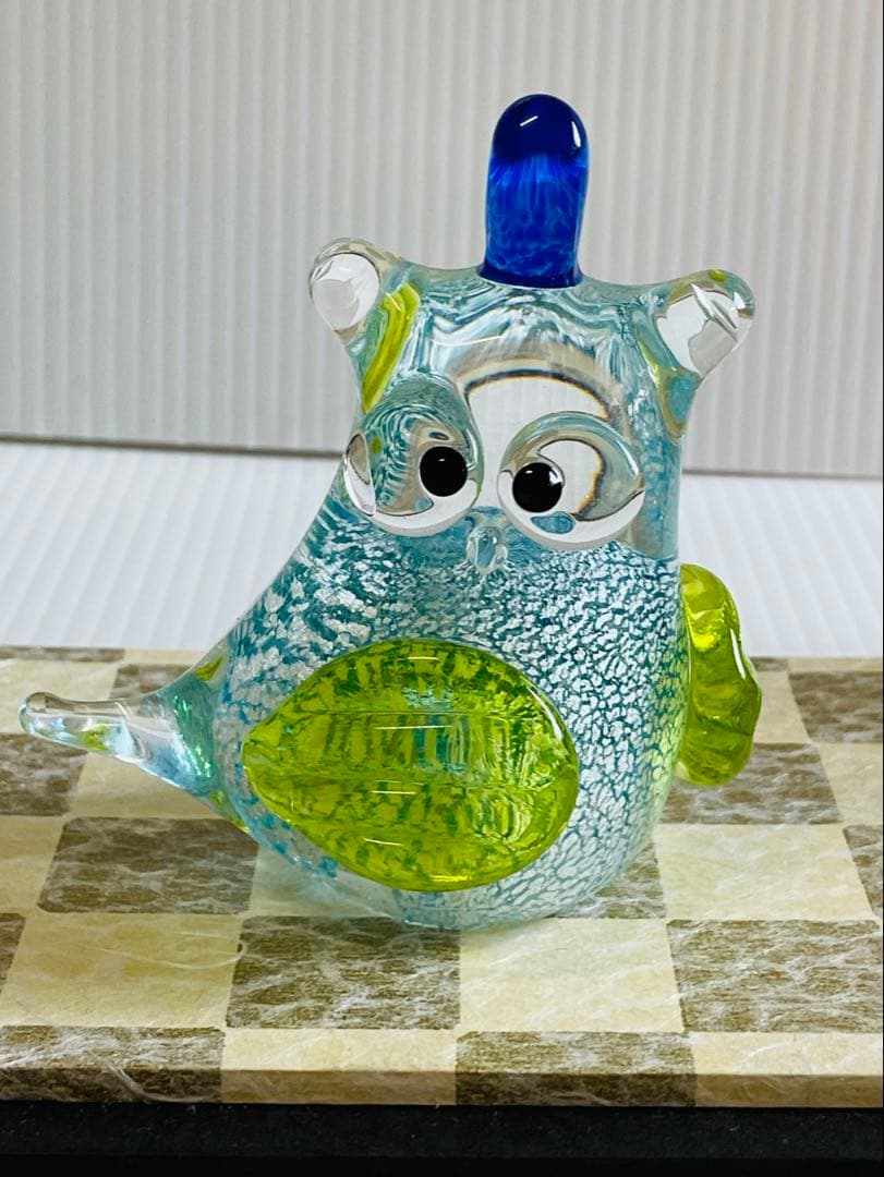 博多びーどろ粋工房　ガラスふくろうお雛様