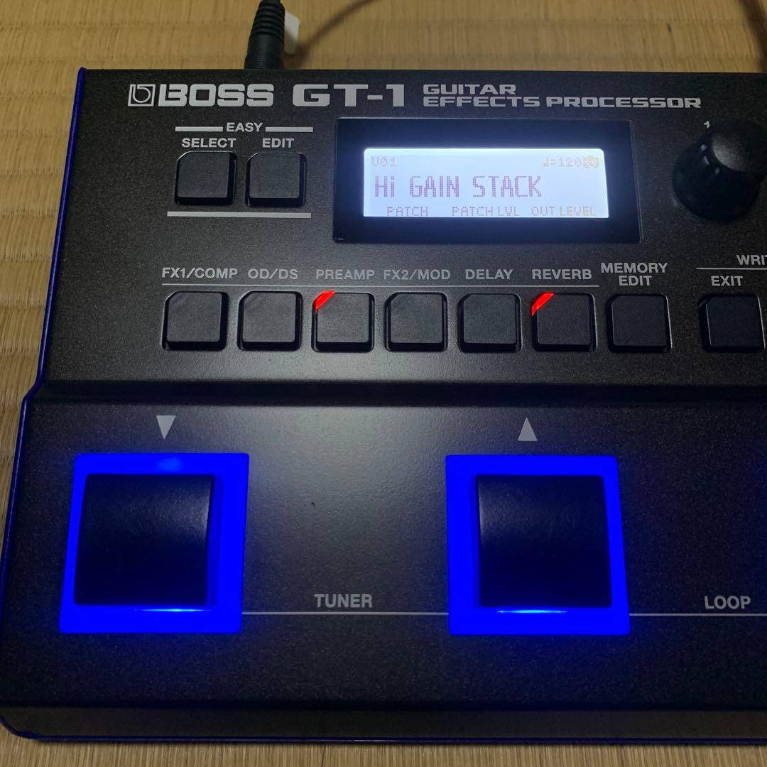 BOSS GT-1 ギターエフェクター＋PSA-100S（電源アダプター）