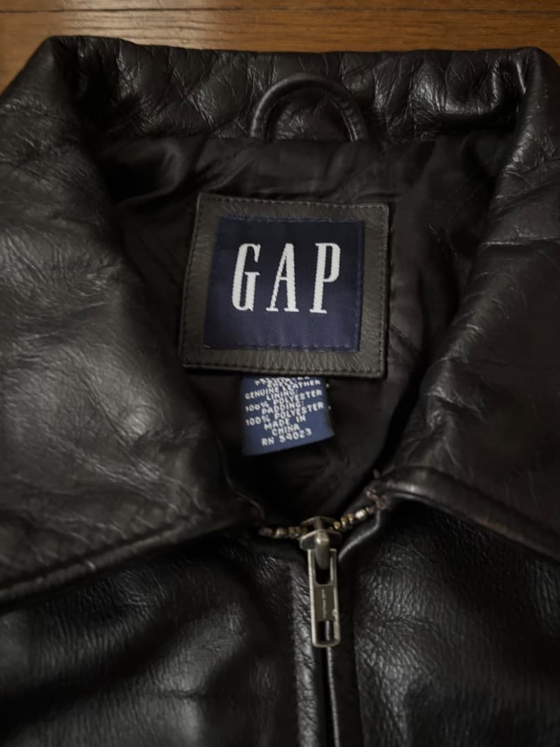 Old Gap レザージャケット　ダークブラウン