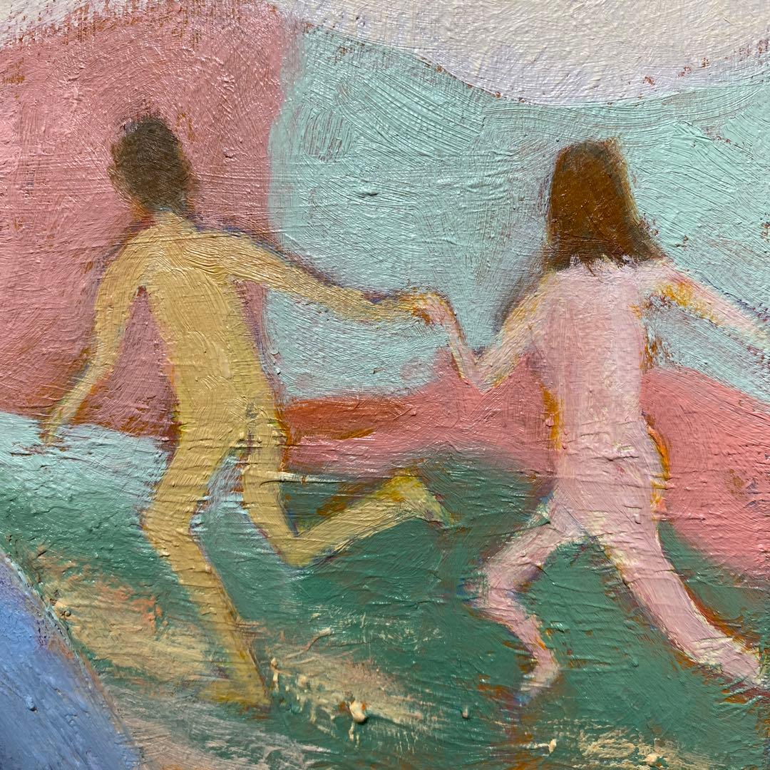 白昼夢 P8 油彩画 人物画 oil painting art