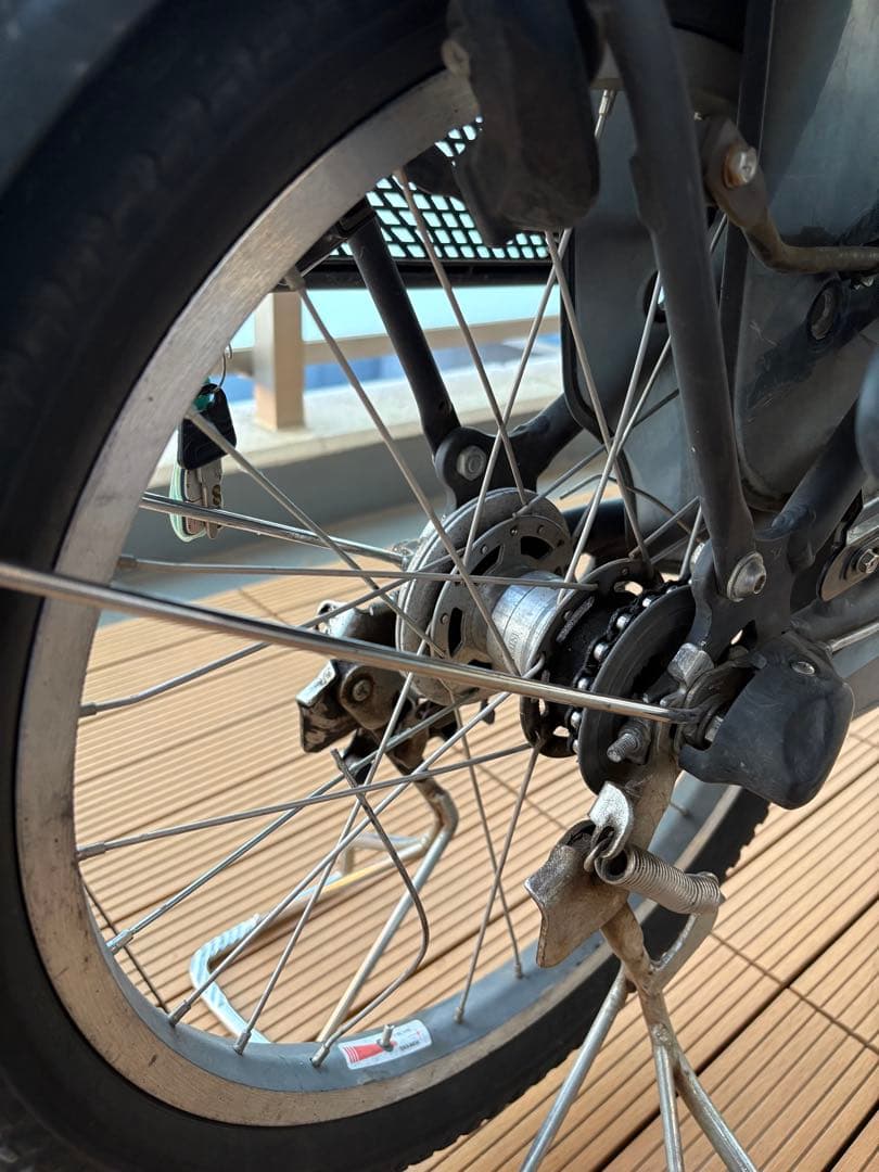 【引取限定】アンジェリーノプティットe／チャイルドシート／12.3Ah／現状渡し