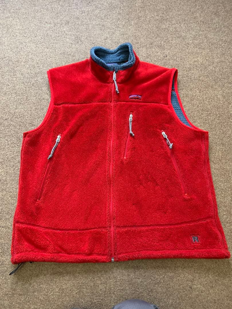 ビンテージ　Patagonia フリースボアベスト レッド
