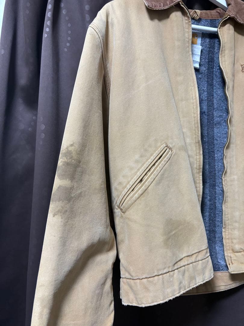 Carhartt デトロイトジャケットサイズ40 希少サイズ 短丈 ジップなし