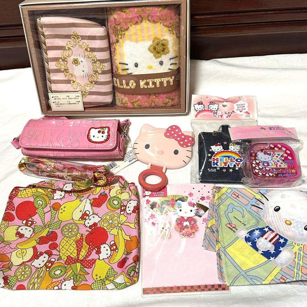 訳ありレア品　平成レトロ　サンリオ　ハローキティ　バッグ　グッズ大量　まとめ売り