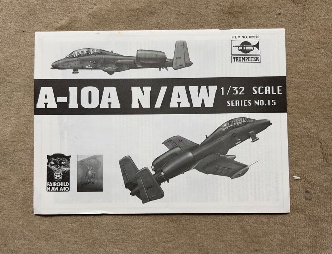 A-10A N/A W 1/32スケール プラモデル