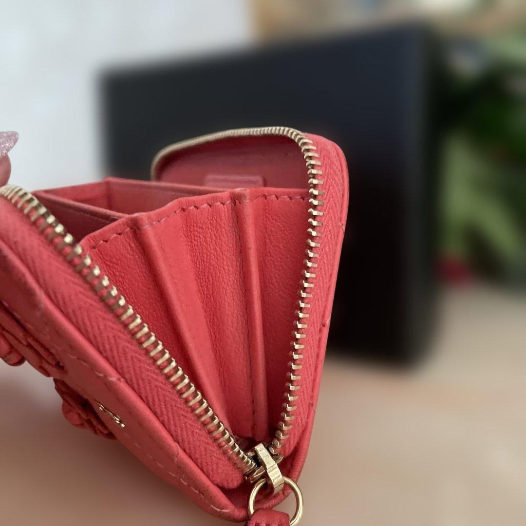 CHANELピンク キルティング ケース