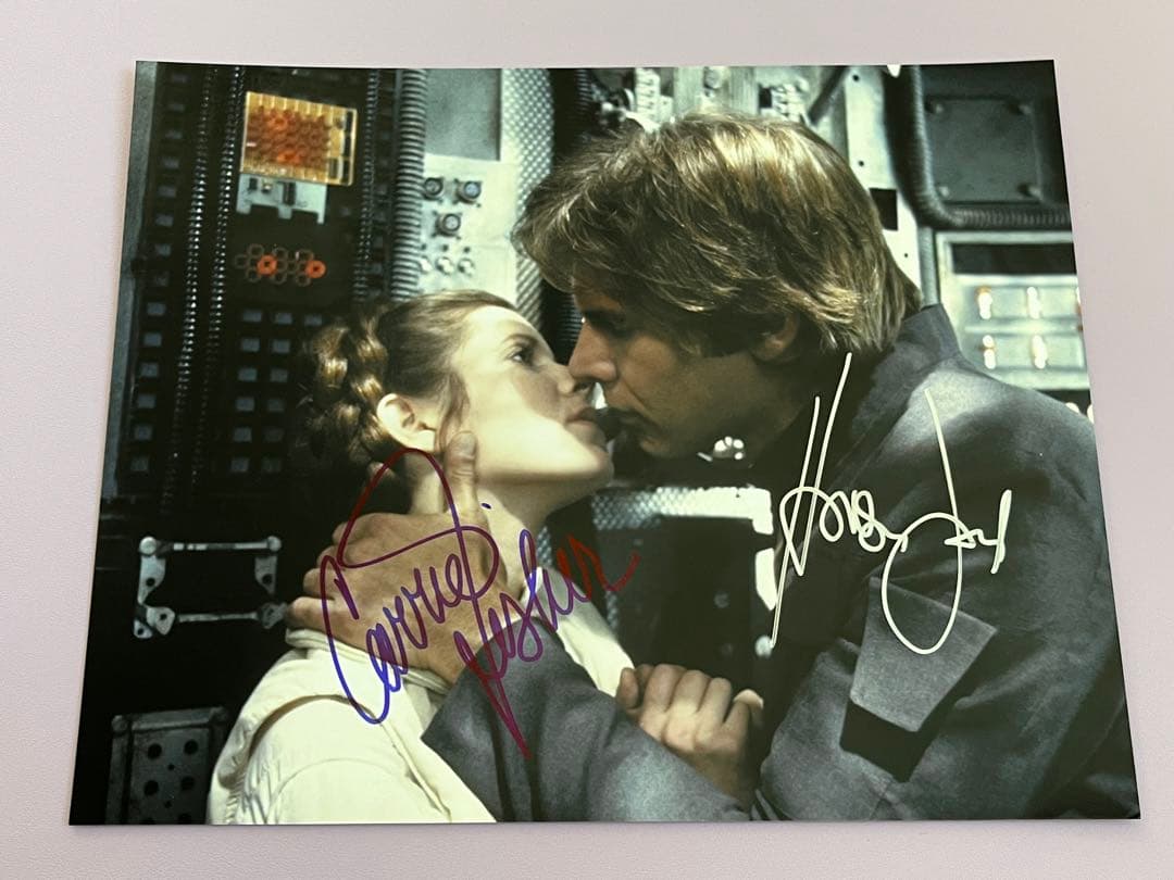 スターウォーズ　直筆サイン　２名　レイア姫　ハンソロ