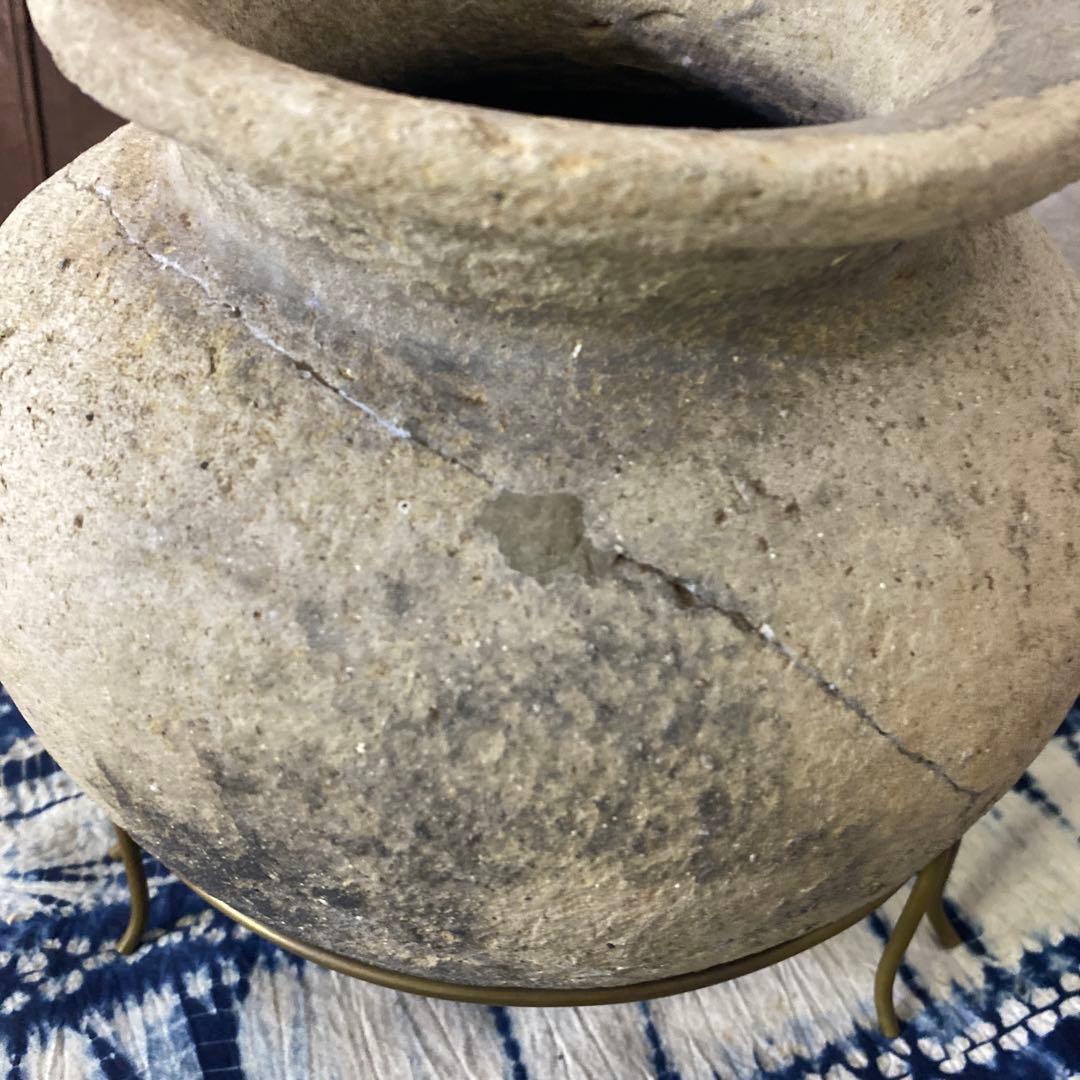 須恵器　花瓶　昭和参十六年平塚大神地区出土品（新幹線工事中）土器　発掘