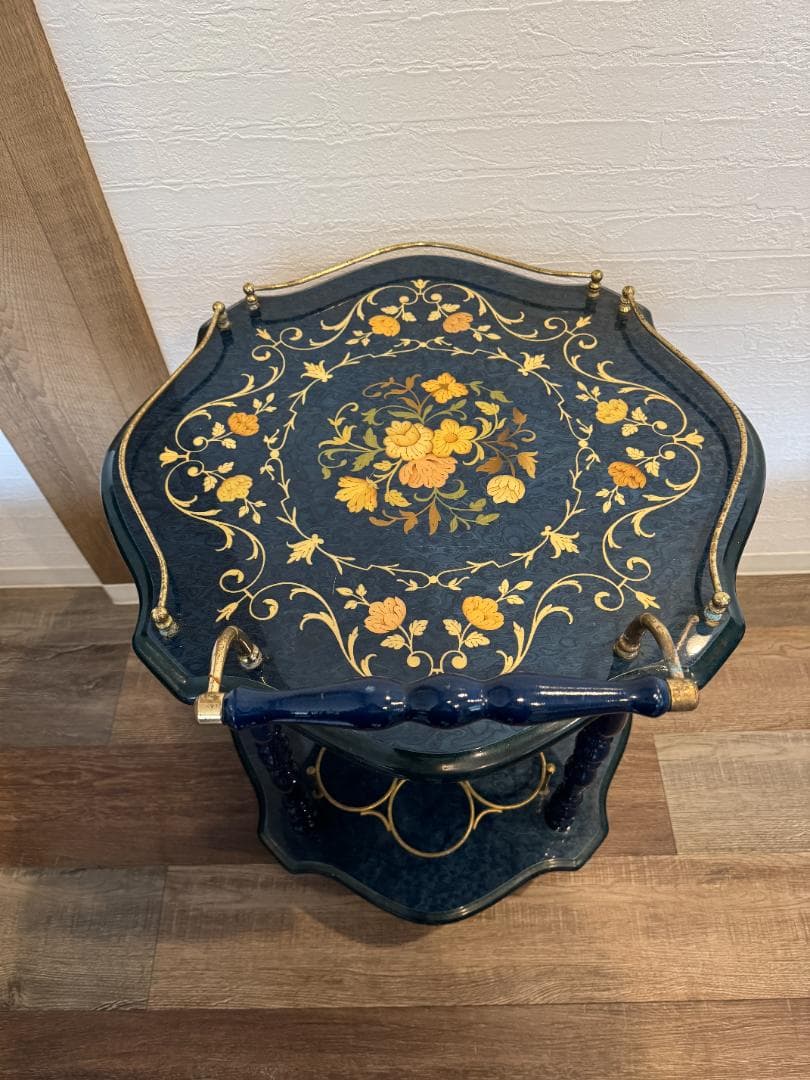 アンティーク風 ワインカート キッチンワゴン