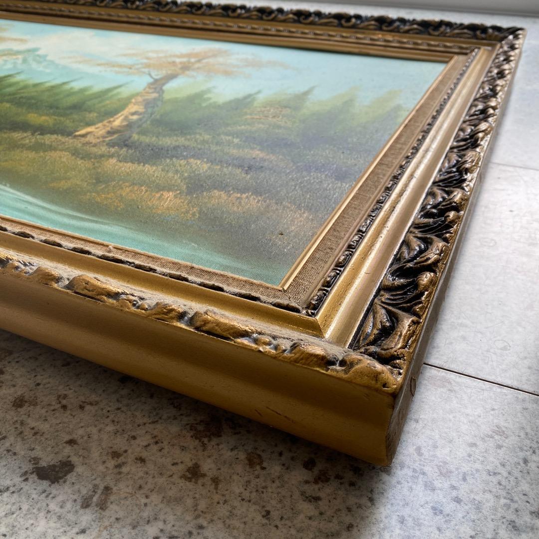 絵画　風景画　特大　幅約138cm×高さ約77cm