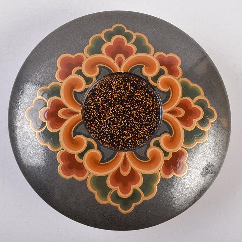 茶道具　梨地　花蒔絵　香合　時代箱付　M　R8948