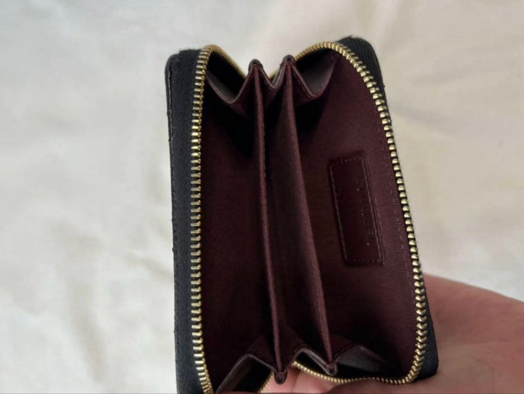 最終お値下げ！CHANELジップケースキャビアスキンゴールド金具ココマーク