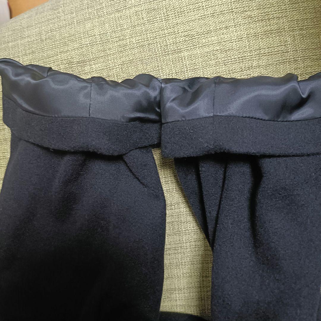 美品　深喜毛織　カシミヤ100 チェスターコース　ブラック　Sサイズ