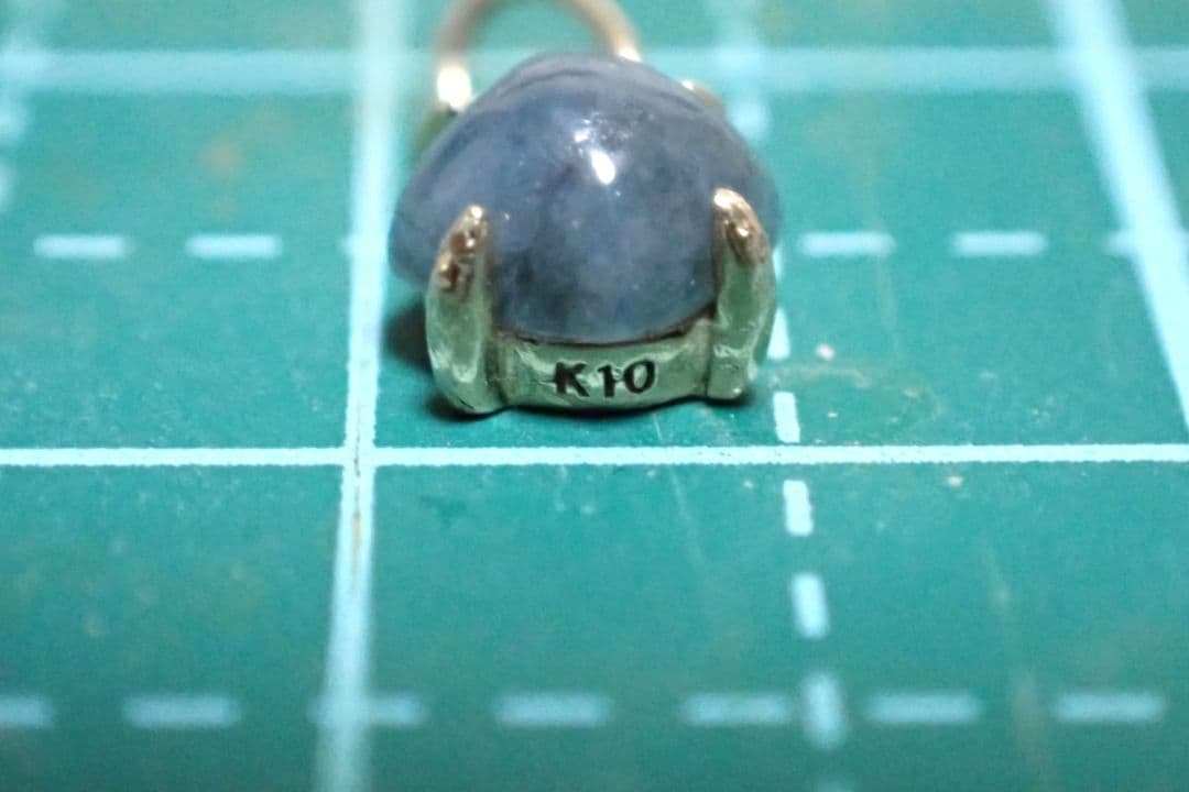 糸魚川翡翠　入コン沢　青　10金　ペントップ　①　送料無料