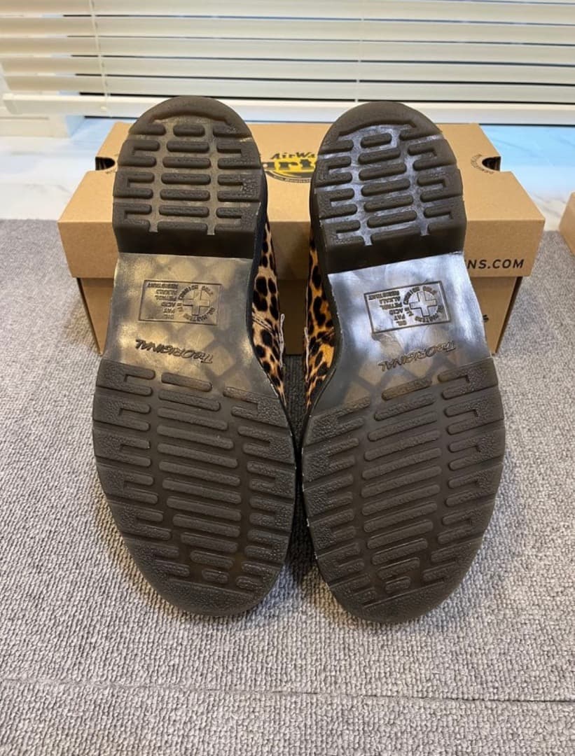 Dr.Martens Adrian Boneローファー マーチンヒョウ柄26cm