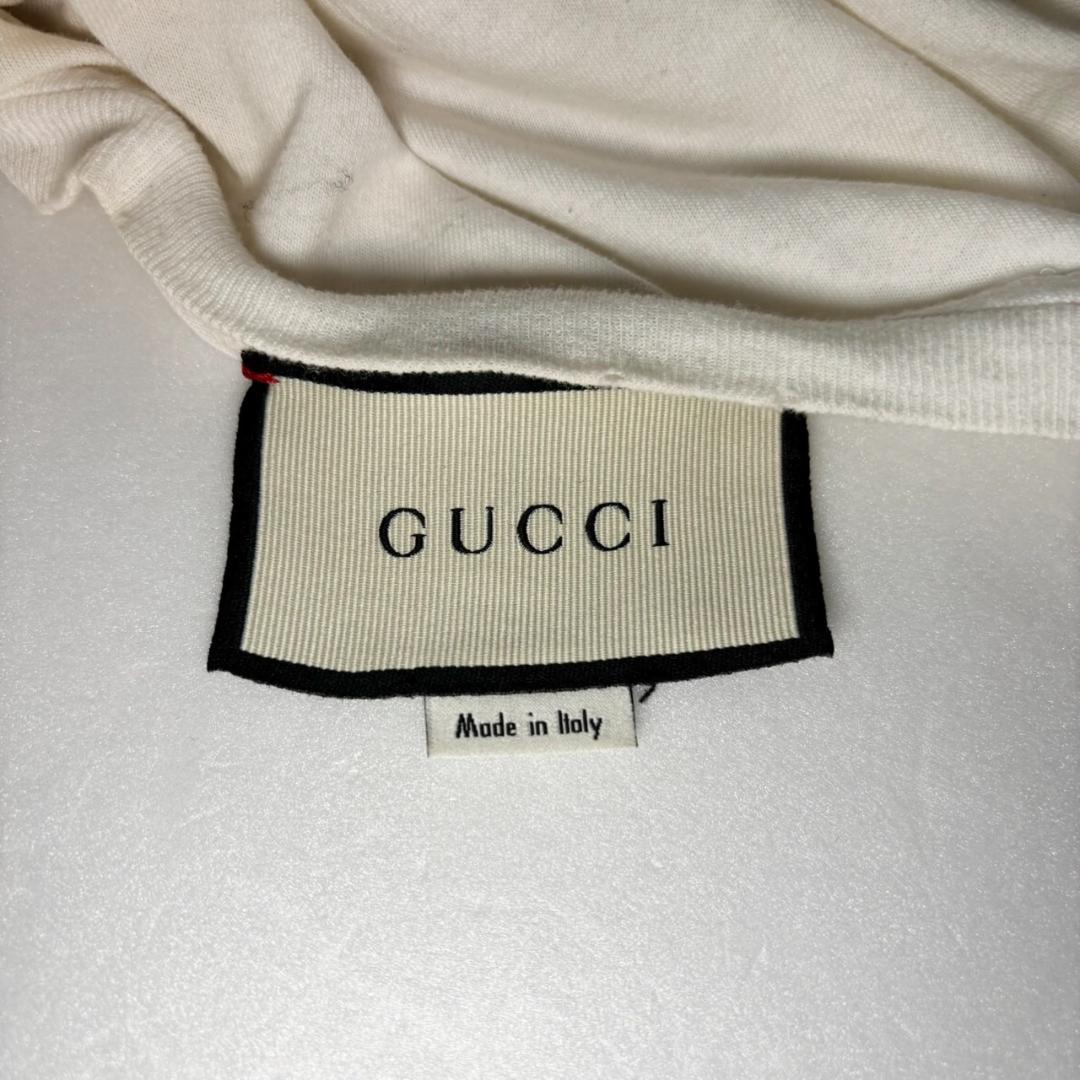 【ランクC】GUCCI オールドロゴ ドラゴン刺繍 ロンT Mサイズ メンズ