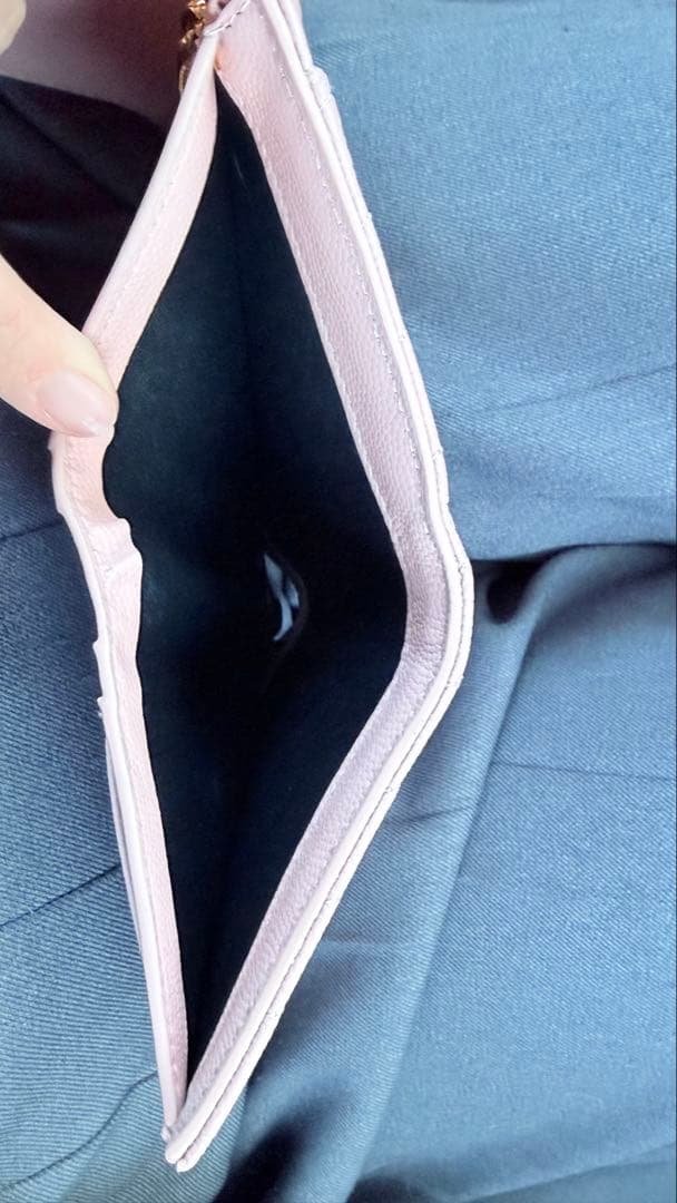 SAINT LAURENT 三つ折り財布 ライトピンク