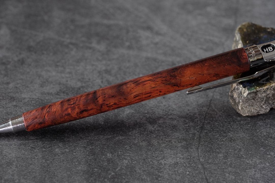 PG5木軸カスタム0184　高村杢工房 製図用シャーペン　ホンジュラスローズ瘤