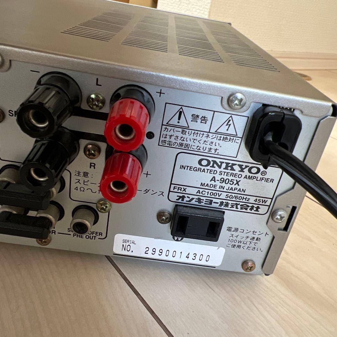 【美品】プリメインアンプ ONKYO A-905X オンキョー