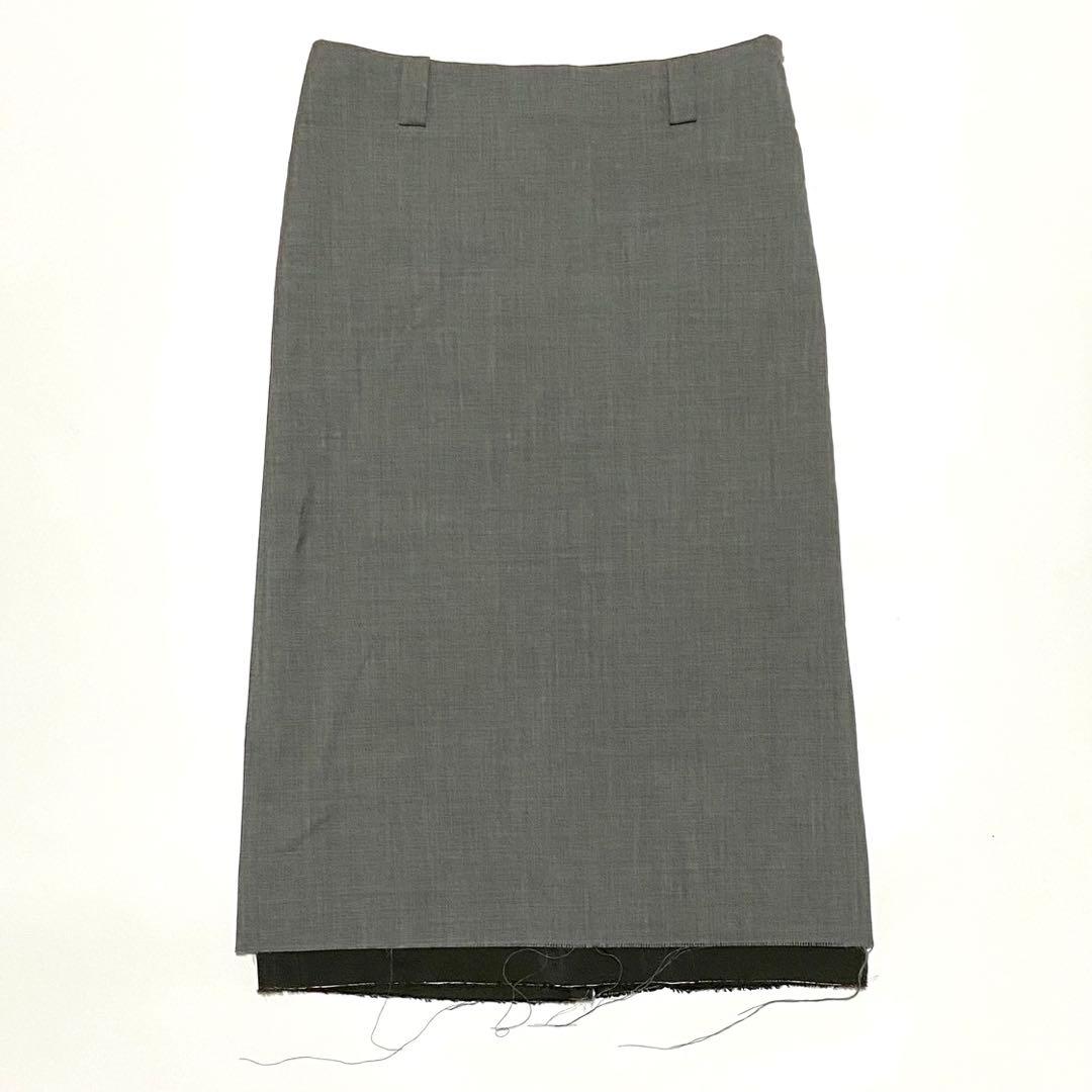 完売 マディソンブルー LOW WAIST STRAIGHT スカート グレー