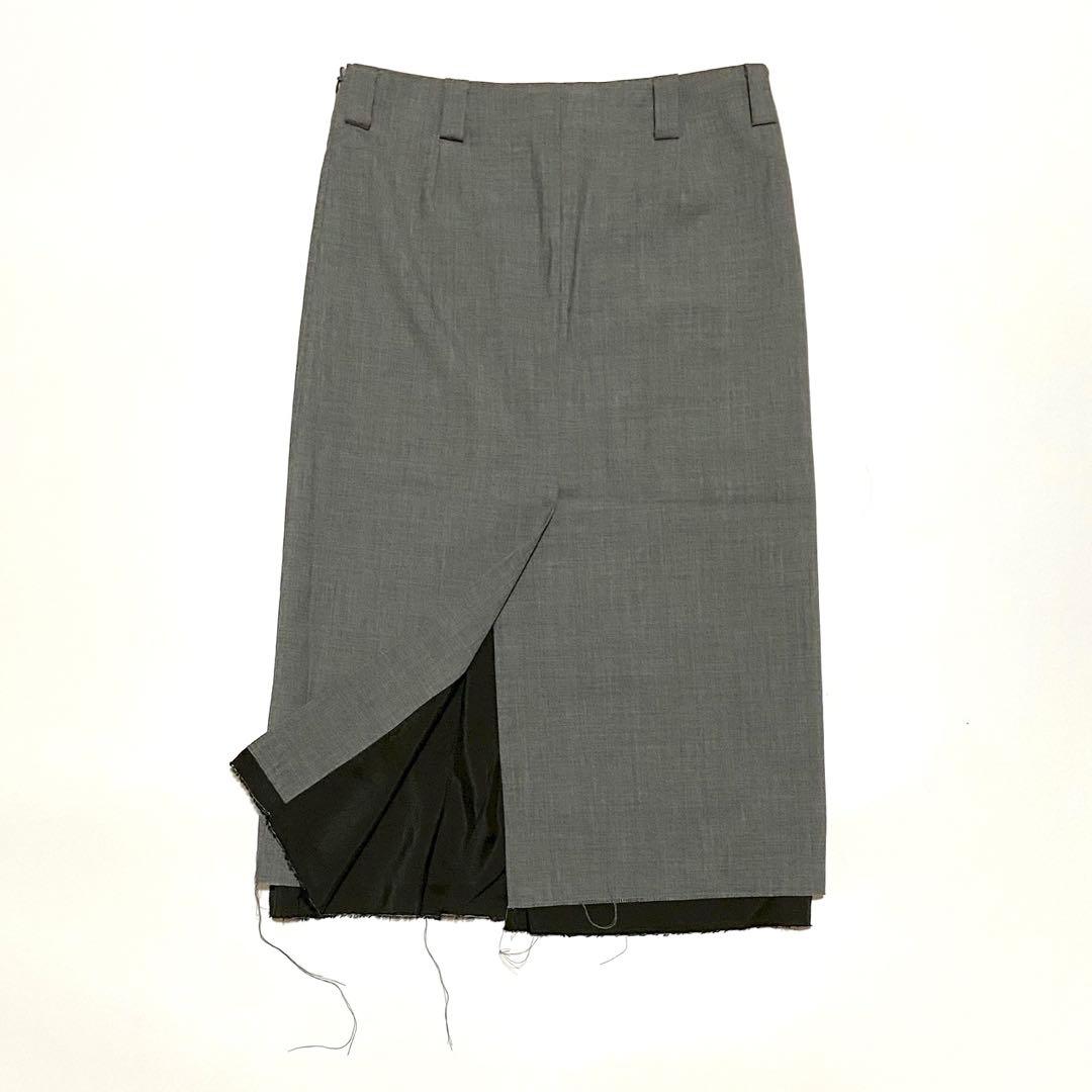 完売 マディソンブルー LOW WAIST STRAIGHT スカート グレー