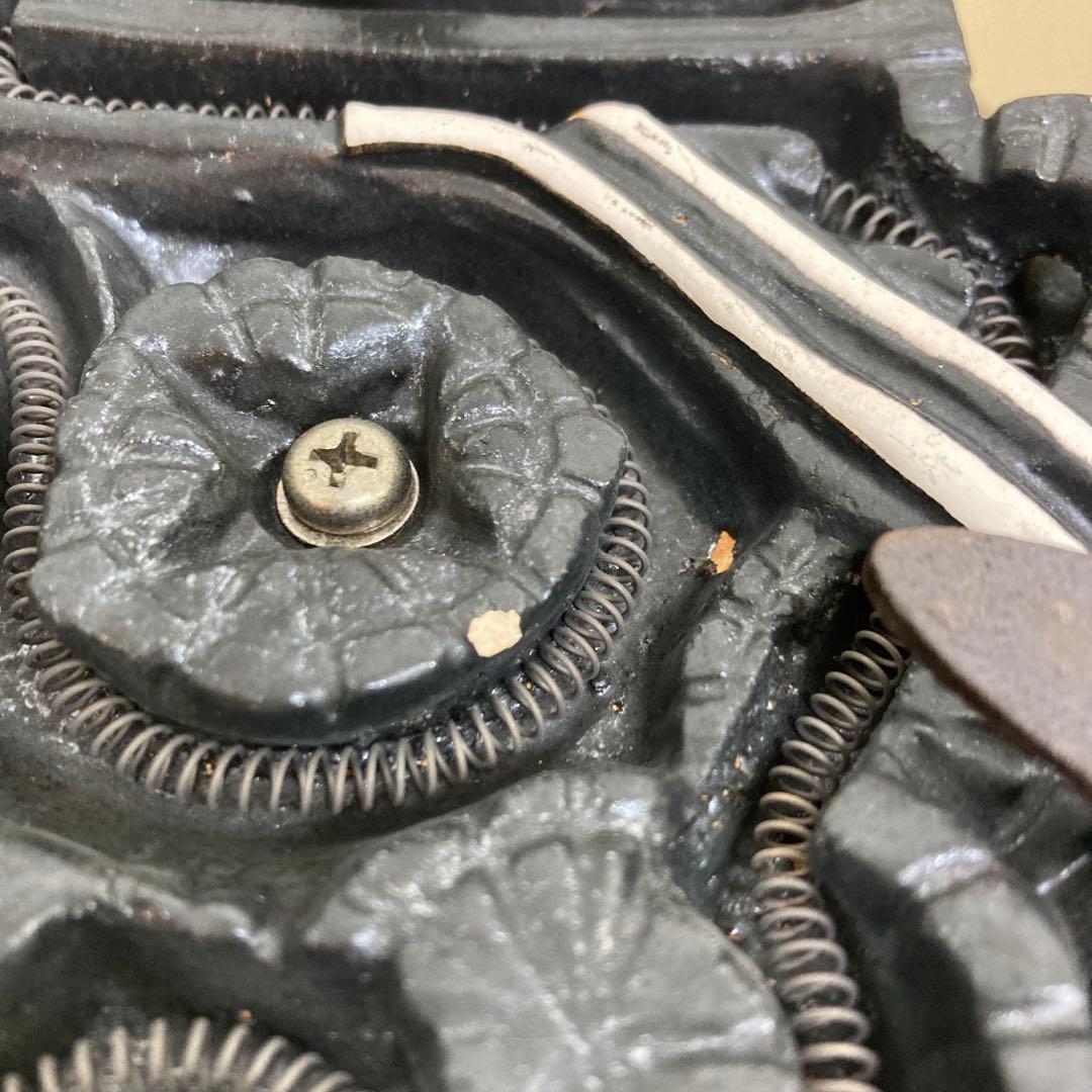 A868-21 茶道具 織部 野々田　風炉型 電熱器