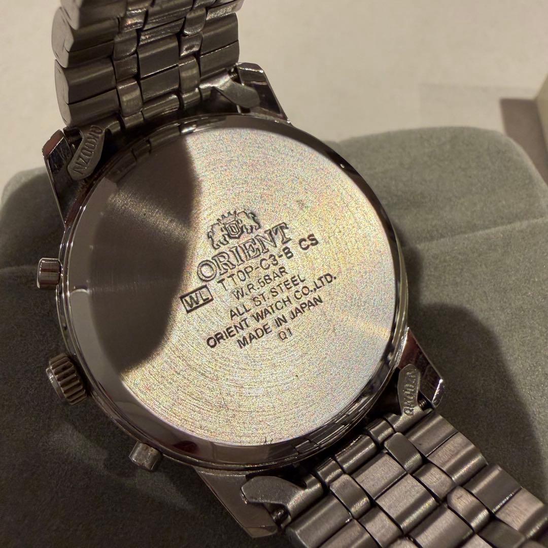 【箱付き】オリエント時計 腕時計 ブラック