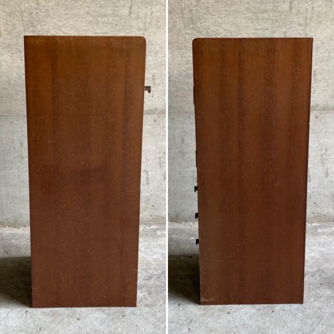 サイドテーブル キャビネット チェスト ラック 電話台 棚 木製 昭和 レトロ