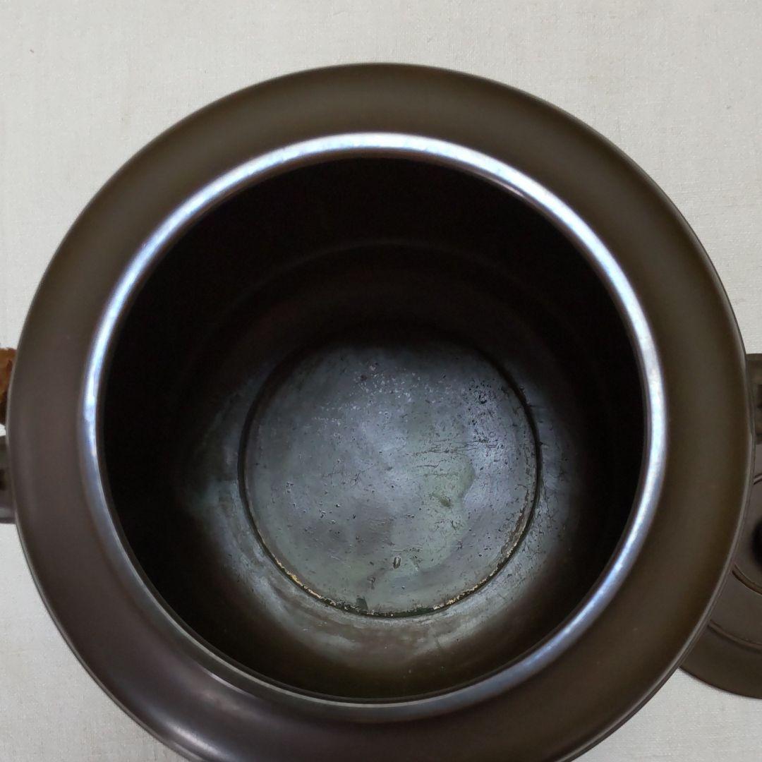 唐銅水差し/竹製柄杓-未使用