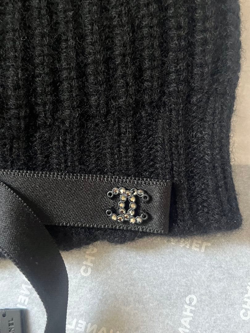 CHANEL シャネル リボン ニット帽