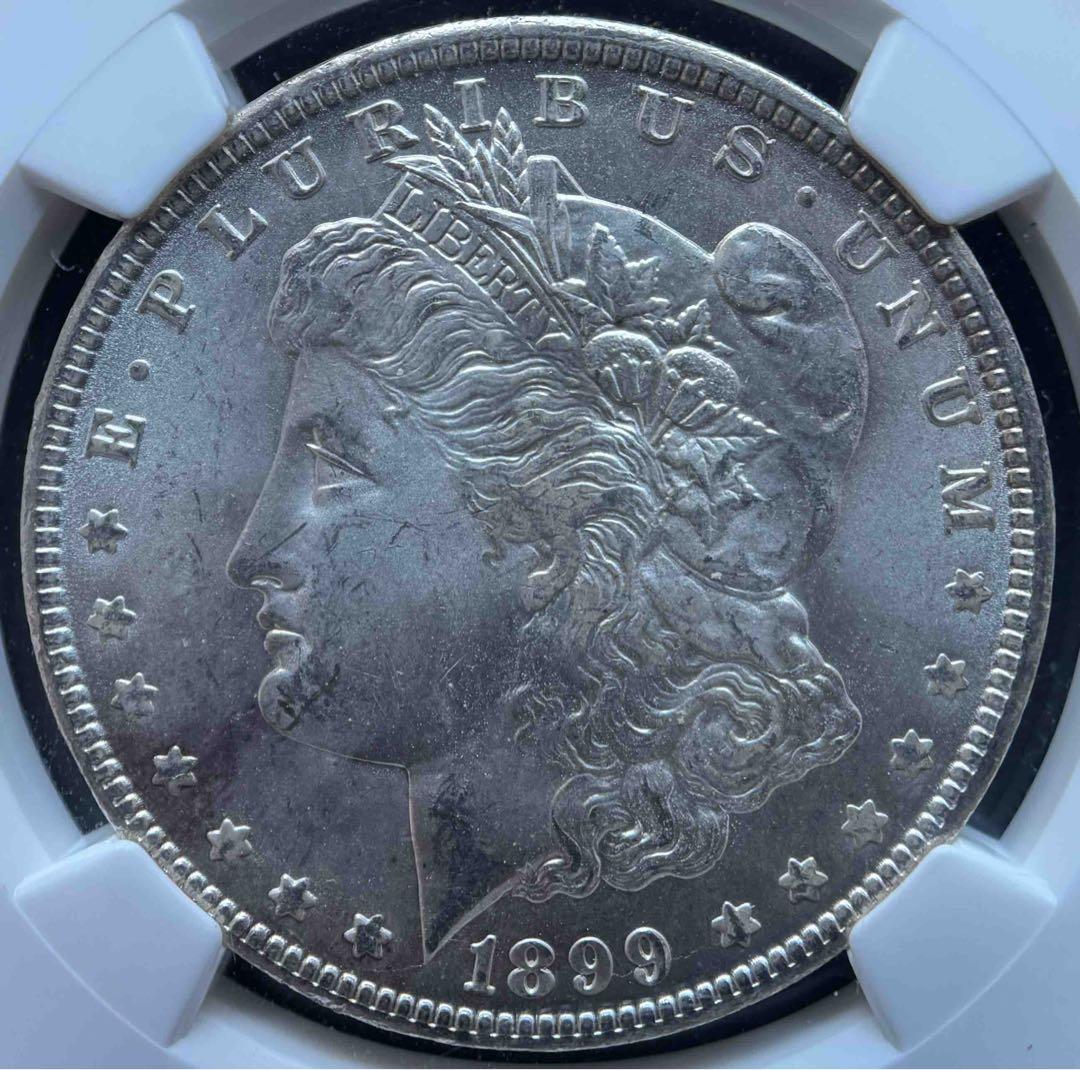 1899年 アメリカ モルガンダラー銀貨 NGC MS64