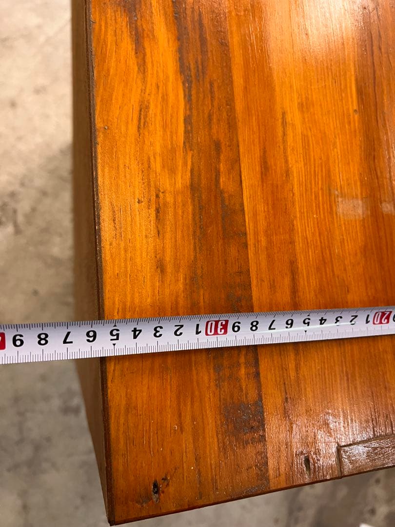 昭和レトロ 木製 引き戸棚 型板ガラス 収納家具