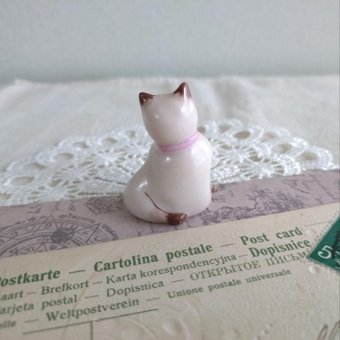 リモージュボックス　猫　ネコ　椅子　花束　ブーケ　手紙　フランス製　ヴィンテージ