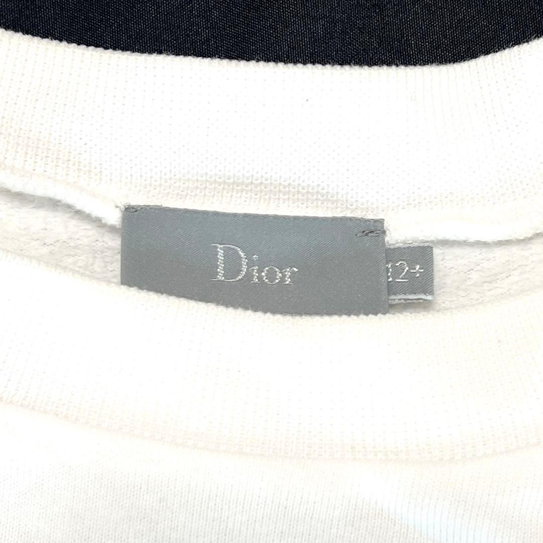 【美品】KAWS x Dior ロゴ クルーネック スウェット ホワイト12＋