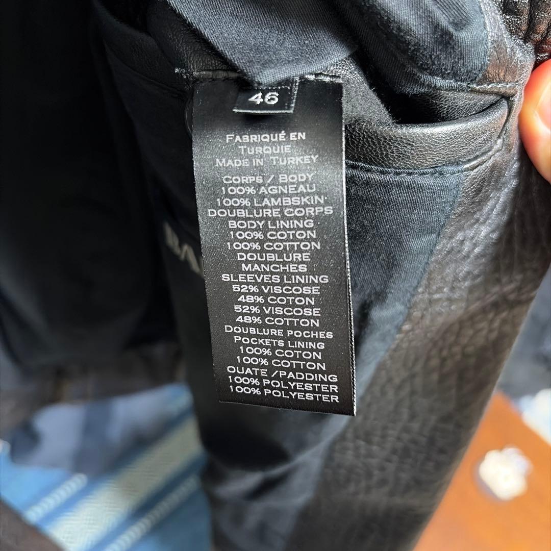 balmain バイカーレザージャケット