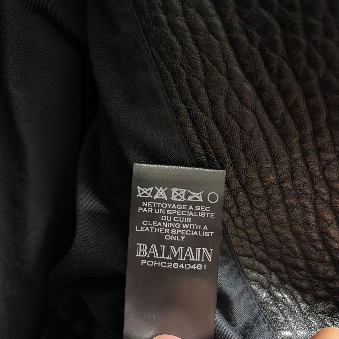 balmain バイカーレザージャケット