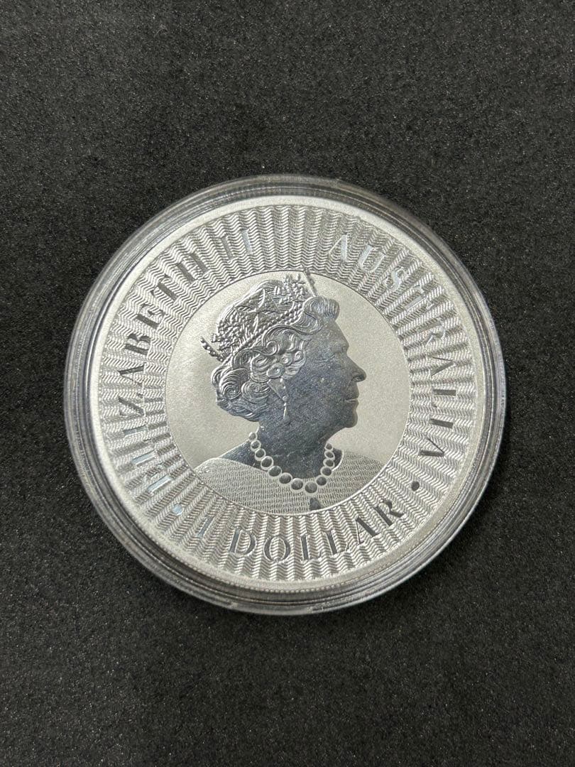 オーストラリア　カンガルー 銀貨　純銀　本物保証　ケース付き　⑤