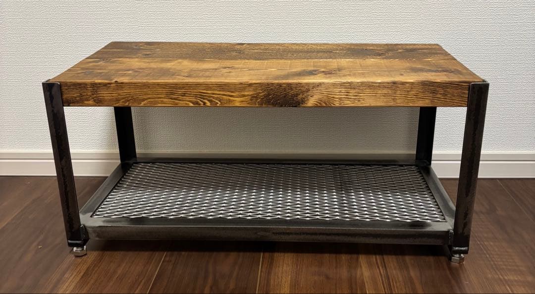 アイアンラック　インダストリアル　テレビ台　棚 中古品　ハンドメイド