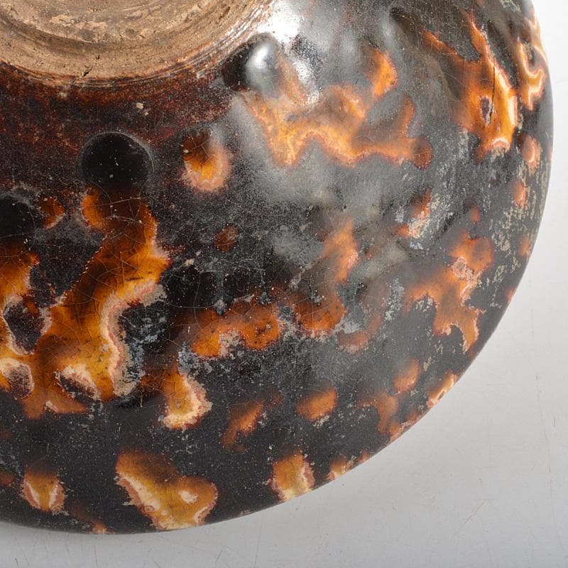 中国　元～明代　玳玻天目茶碗　V　R6276